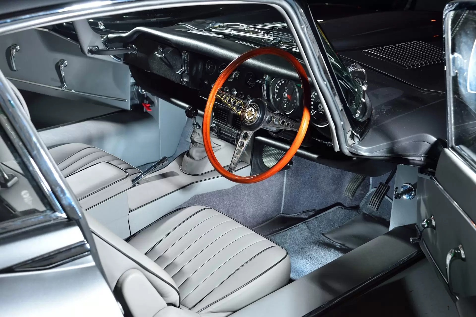 Interior of Jaguar E Type S1½ 2+2 1967