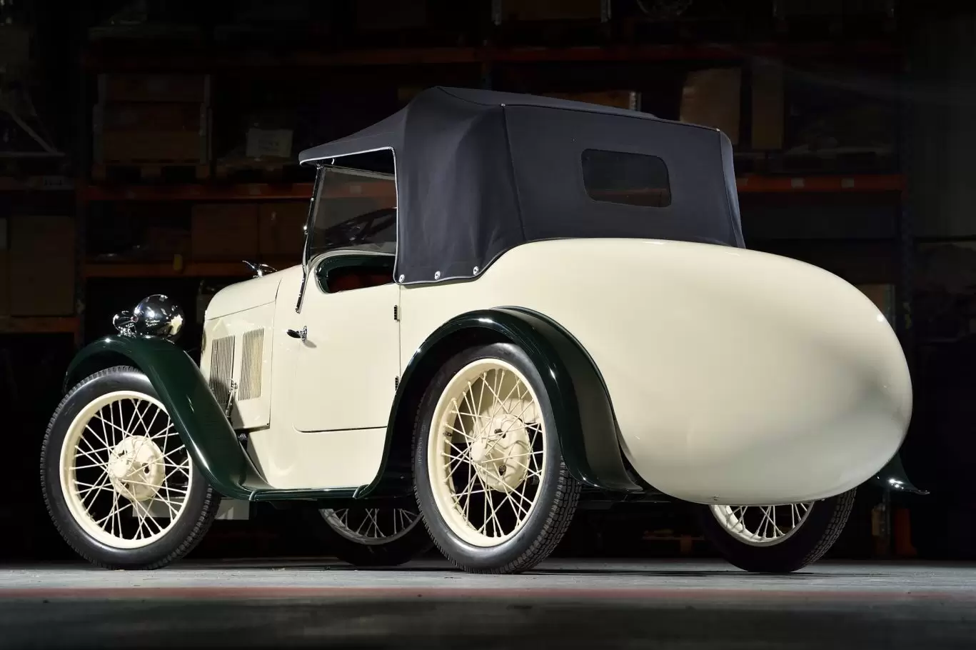 Rear view of Austin 7 Swallow