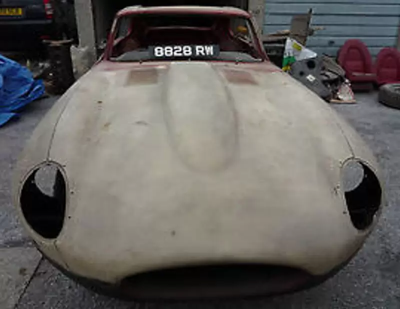 Jaguar E-type before restoration