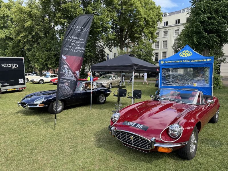 Clayton Classics exhibiting Jaguar E-Types at Cars at the Spa 2025